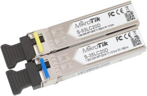 S-3553LC20D MIKROTIK Pair of SFP modules, S-35LC20D