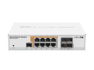 CRS112-8P-4S-IN MIKROTIK CRS112-8P-4S-IN - Gigabit Ethernet (10/100/1000) - Power over Ethernet (PoE)
