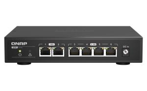 QSW-2104-2T QNAP SYSTEMS QSW-2104-2T 2 ports 10GbE RJ45 5 ports 2.5GbE RJ45 unmanaged switch