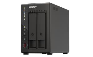 TS-253E-8G/4TB-EXOS QNAP SYSTEMS TS-253E-8G 4TB (Seagate Exos) 2-bay desktop NAS; Intel Celeron J6412 4C 2.0GHz; burst 2.6GHz; onboard 8GB RAM; 2 x HDMI 1.4b; 2x M.2 2280 PCIe slots; 2x 2.5GbE; 2x USB 3.2 Gen2 Type A; 2x USB 2.0; long term supply up to 2029