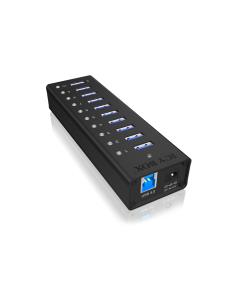 70419 ICY BOX IB-AC6110 - USB 3.2 Gen 1 (3.1 Gen 1) Type-B - USB 3.2 Gen 1 (3.1 Gen 1) Type-A - 5000 Mbit/s - Black - Aluminium - China