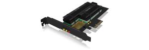 IB-PCI215M2-HSL ICY BOX Pci-e Card 1x M.2 SATA SSD To SATA III Via B-key Socket