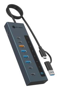 EU Product - Hub  9-in-1 Hub IcyBox USB 3.2 mit Type-C/Type-A Anschluss thumbnail