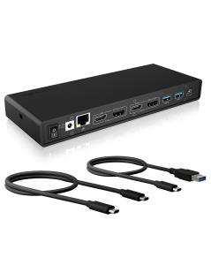 EU Product - Dockingstation IcyBox USB Type-C mit 2 Videoschnittstellen retail thumbnail