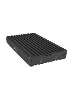 EU Product - Geh. IcyBox USB 3.2 Gen2x2 Type-C 2-fach M.2 PCle NVMe thumbnail