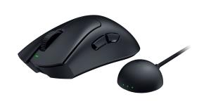 DeathAdder V4 Pro - Mouse - ergonomic - right-handed - optical - 6 buttons - wireless, wired - USB - black thumbnail