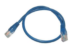 0.5m Cat5e Cbl - Blue 24AWG thumbnail