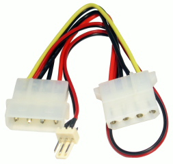Molex M-F +3 Pin Fan Connector thumbnail