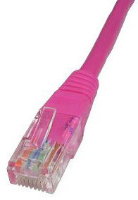 0.5m Cat5e Cbl - Pink 24AWG thumbnail