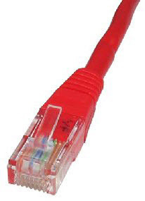 0.5m Cat5e Cbl - Red 24AWG thumbnail