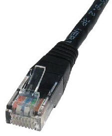 1.5m Cat5e Cbl - Black 24AWG thumbnail