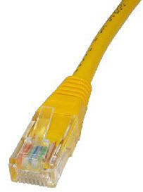 1.5m Cat5e Cbl - Yellow 24AWG thumbnail