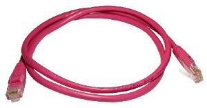 1m Cat5e Cbl - Pink 24AWG thumbnail