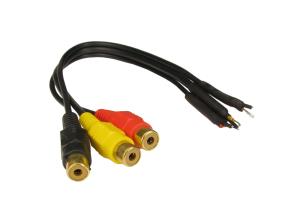 0.25m Three RCA to Free Ends thumbnail