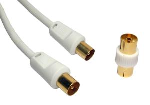 15m TV +Female Coupler - White thumbnail