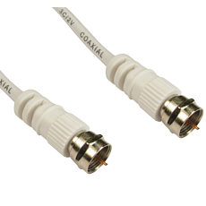 1m  F Connector M-M - White thumbnail