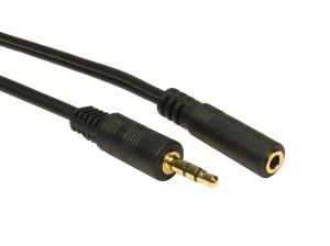 1.5m 3.5mm Stereo M-F - Black thumbnail