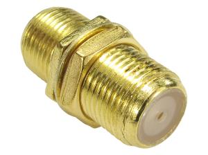 F-Connector Coupler Gold thumbnail