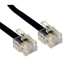 7.5m RJ11 to RJ11 Modem Black thumbnail