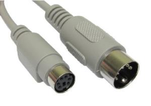 15CM PS/2 F - 5 PIN M GREY thumbnail