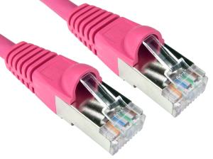 0.25m Cat6A Patch Cable - Pink thumbnail