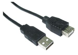 3MTR USB 2.0 A M - A F BLACK thumbnail