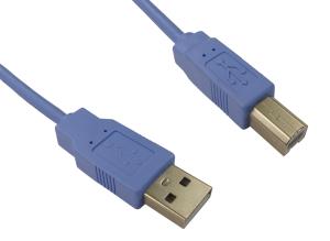 1.8MTR USB 2.0 A M - B M BLUE thumbnail