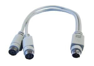 0.3MTR PS/2 M - 2 X PS/2 F S CABLE thumbnail