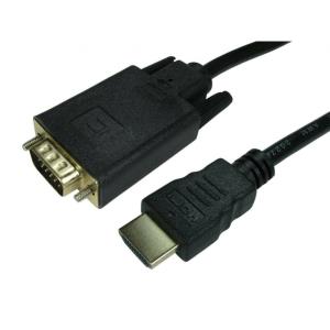 77HDMI-VGCAB022 CABLES DIRECT 1.8MTR HDMI TO VGA CABLE GOLD PLATED
