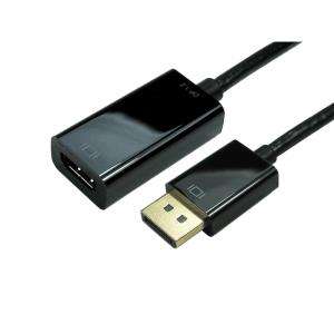 HDDP-HDMI CABLES DIRECT 15CM DISPLPORT V1.2-HDMI ACT ADP 4K