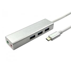 USB C-3 Port USB 3 Hub+2x3.5mm thumbnail