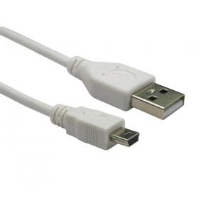 1M USB 2.0 A-MINIB 5 Pin Wht thumbnail