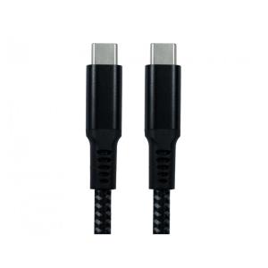 1.8m USB Type C M-M-Blk Braid thumbnail
