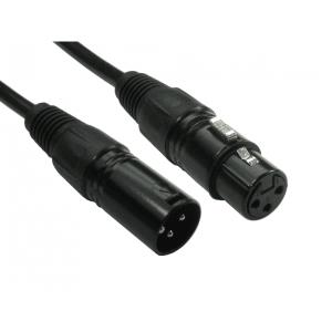 2XLR-BK120 CABLES DIRECT CDL 20m 3 Pin XLR M to F Black