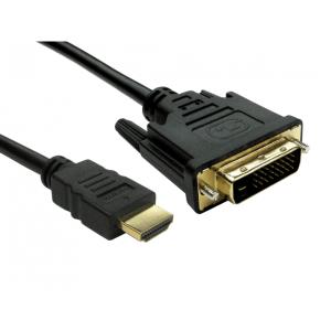 5MTR BLACK HDMI M - DVI-D CABLE GOLD thumbnail