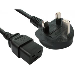 2m UK Plug to C19 Mains Lead thumbnail