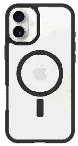 77-96235 OTTERBOX React Series - Back cover for mobile phone - MagSafe compatibility - black crystal (clear/black) - for Apple iPhone 16 Plus