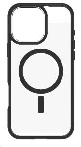 React Series - Back cover for mobile phone - MagSafe compatibility - plastic - black crystal (clear/black) - for Apple iPhone 16 Pro Max thumbnail
