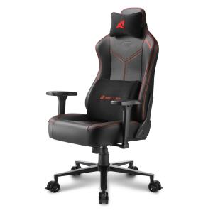 4044951034796 SHARKOON Sharkoon SGS30 Universal gaming chair Upholstered padded seat Black, Red                                                                              