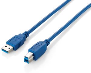 128292 EQUIP 128292 USB 3.0 A to B Cable ; M/M 1;8m; blue.