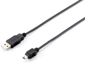 EU Product - Kabel USB-A2.0->Mini-B            St/St  1.80m schwarz Polybeutel thumbnail