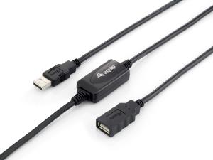 EU Product - Kabel USB-A2.0->A Akt. Erweiter.  St/Bu 10.00m schwarz thumbnail