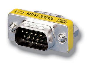 124320 EQUIP Gender Changer 15pol St/St VGA HD mini