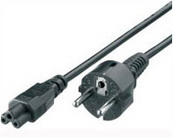 112150 EQUIP 112150 Power Cable Schuko straight/ IEC 60320 (C5) ; 1;80m; black.