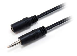 EU Product - Audiokabel 3.5mm->3.5mm  St/Bu           2.50m schwarz Polybeutel thumbnail