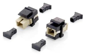 EU Product - LWL-Keystone Adapter 8Stk          SC Simplex  schwarz Polybeutel thumbnail