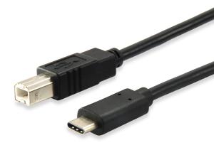 EU Product - USB2.0 Druckerkabel USB-C->USB-B  St/St  1.00m schwarz Polybeutel thumbnail