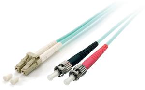 EU Product - Patchkabel LC->ST  0.50m Multimode  Duplex OM3  t�rkis Polybeutel thumbnail