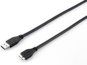 EU Product - Kabel USB-A3.0->Micro-B           St/St  1.80m schwarz Polybeutel thumbnail