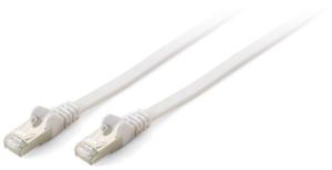 Slim Patch Cable Set of 10 Cat 6A 50 cm 10g S/FTP (Screened Foiled Twisted Pair) Flat White - 607817 thumbnail